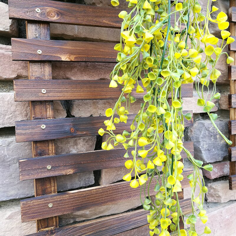 Self-contained Living Room Wall Hanging Wood Balcony Solid Wood Multi-layer Wrought Iron Green Plant Plant Climbing Vine Pot Rac