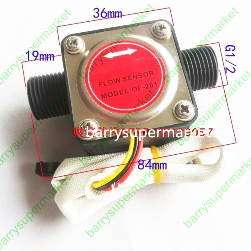 G1/2 Gear Flowsensor Vloeibare Brandstof Olie Flow Sensor Counter Diesel Benzine