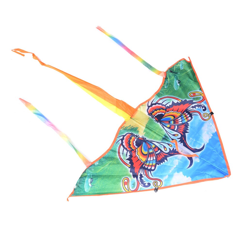 1Pcs Traditionele Vlinder Vlieger Makkelijk te Vliegen Kleurrijke Dier Stijlen Opvouwbare Kite Outdoor Fun & Sport Voor Kinderen Kinderen 80cm