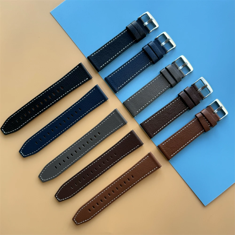 Soft Leather Strap For Huami AMAZFIT BALANCE/CHEETAH Band Amazfit BIP5 GTR 4 3 Pro 47mm GTS 4 3 20mm 22mm Men Women Wristbands