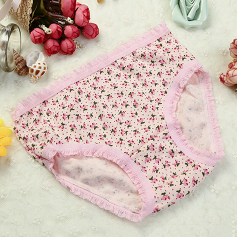 5 pz/lotto ragazze intimo mutandine bambino intimo pantaloncini bambini slip stampa slip ragazza mutandine di cotone for2-10years