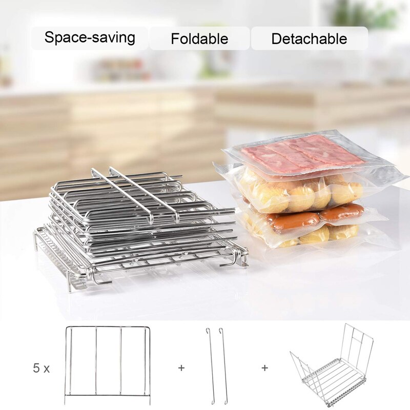 thumbnail image 2 of Stainless Steel Sous Vide Steak Rack With Detachable 2 of 9