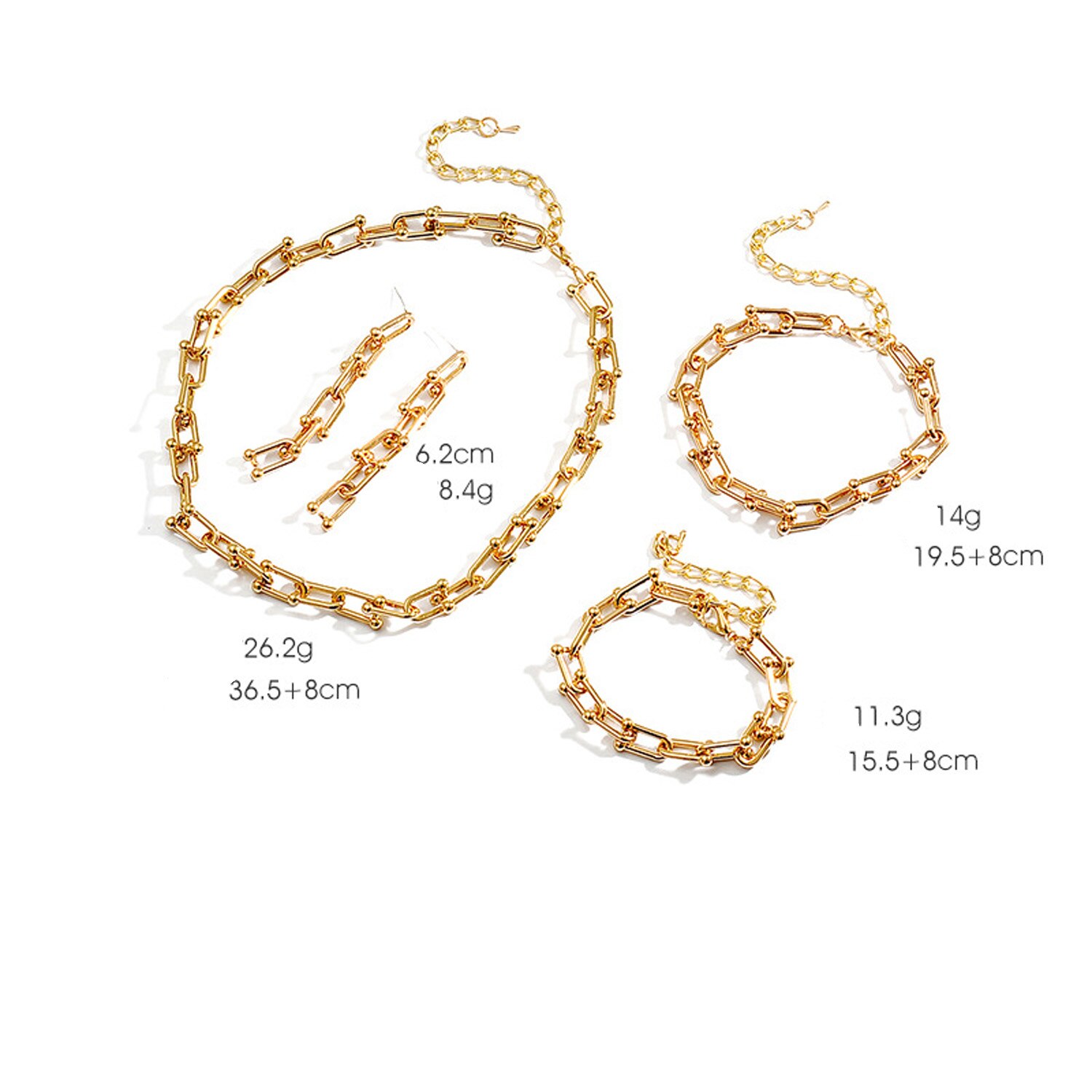modisch U bilden Geometrische Aushöhlen Verknüpfung Kette Charme Armbinde Gold Farbe Metall Armreif Für Frauen Schmuck Party