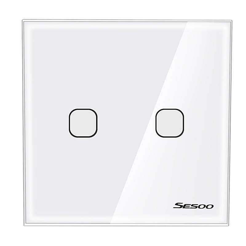 Sesoo Press Switch Single Fire Line Lighting Wall Switch Smart Home Light Press Control Switch: Default Title