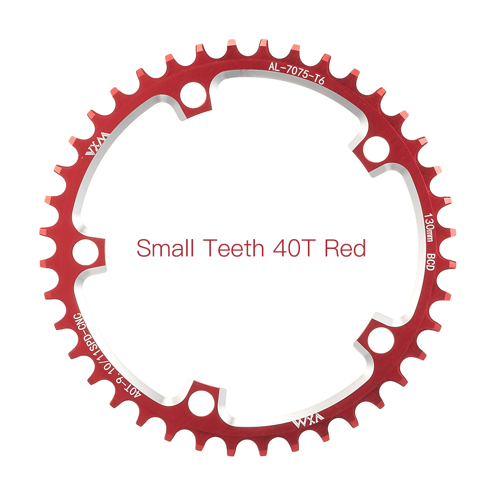 Plato de bicicleta de carretera VXM 130BCD redondo 38T 40T 42T 44T 46 48 50 52 54 56T 58T rueda de cadena ancha estrecha para bicicleta Shimano 5700 6700: Transparente