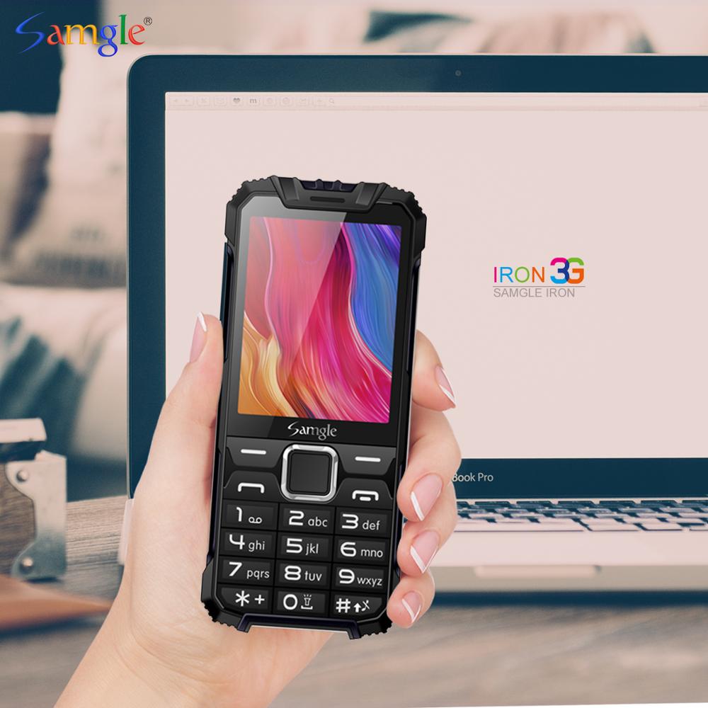 3G WCDMA 2.8" Display Slim Rugged Feature Phone Speed Dial Super Long Standby Flashlight Whatsapp Senior Mobile Phone Samgle