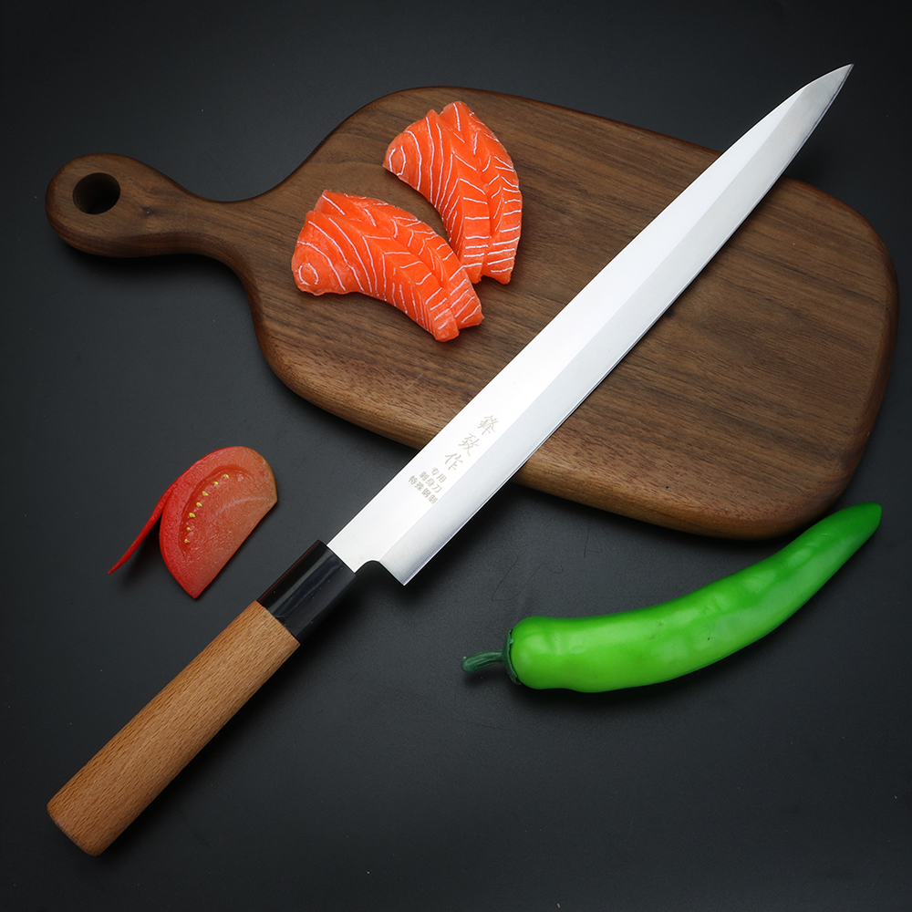 XUANFEN Edelstahl Japanischen Lachs Schneiden Messer Sashimi Küche Sushi Messer Sashimi Spezielle Messer einstellen