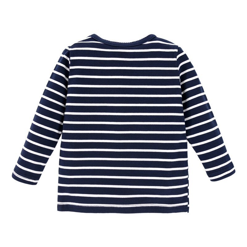 Mètres de saut coton renard Applique garçons filles t-shirts pour automne printemps bébé rayure vêtements enfants à manches longues hauts