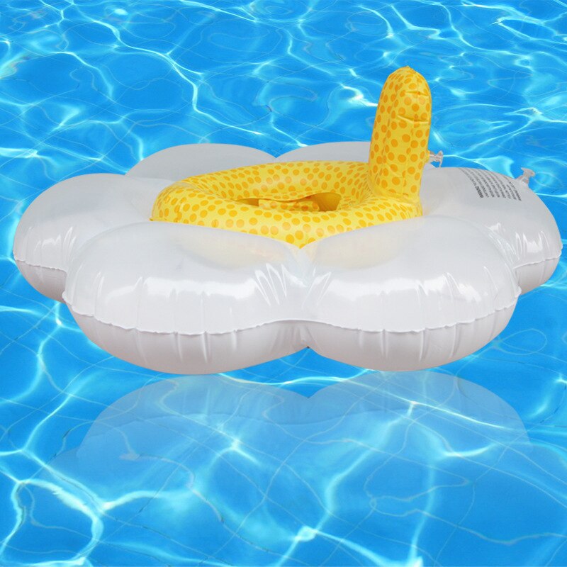 Oppustelig cirkel baby solsikke flyde svømningsring oppustelig pool flyde barnesæde luftmadras vandlegetøj