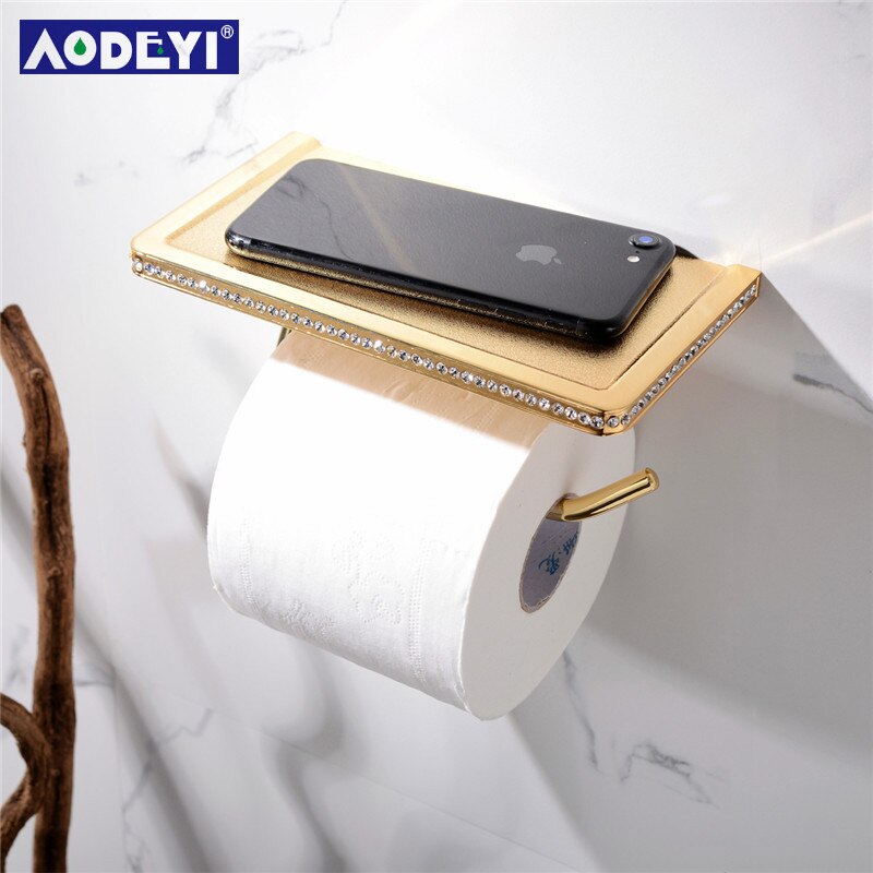 AODEYI 24K Gold ORB Chrome & Crystal Wall Mounted ... – Grandado