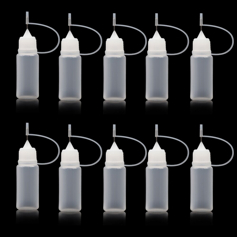 Aplicador de pegamento para manualidades, 5/10/20/30/50/100ML, botella de reutilización para papel Quilling, herramienta para manualidades de papel de álbum de recortes, 5 uds.