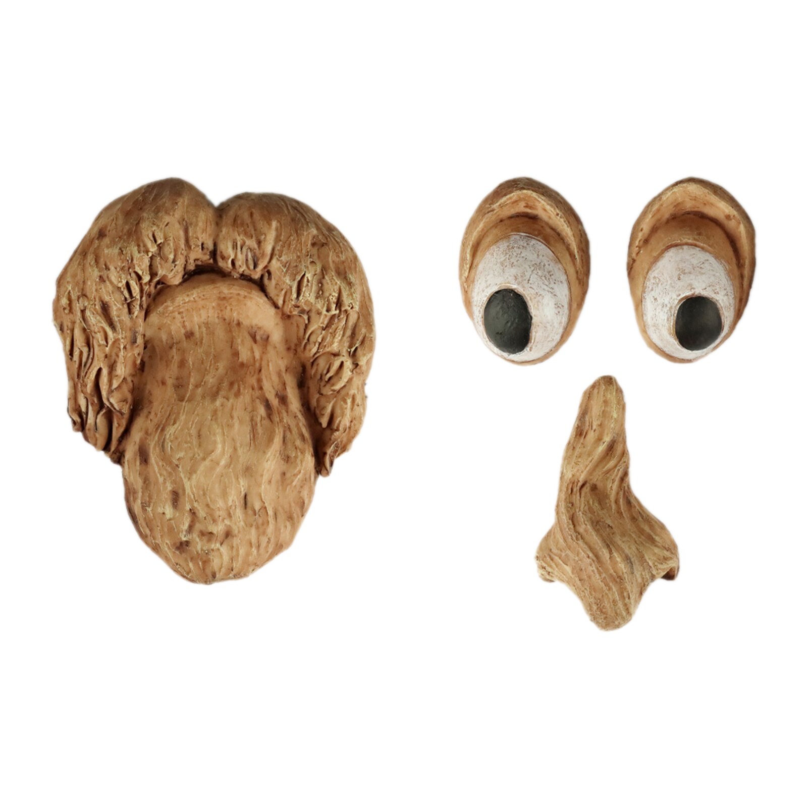 Tree Face Decor Resin Statue Tree Pendant Sculpture For Home Gardening Mushroom Smiling Face Garden Decoration