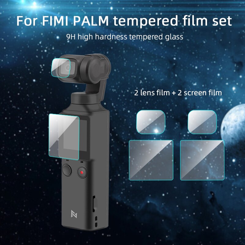 Anti-Kras Hd Ultra Dunne 9H Gehard Glas Lens Volledige Dekking Film Screen Protector Voor Fimi Palm Handheld camera Accessoires