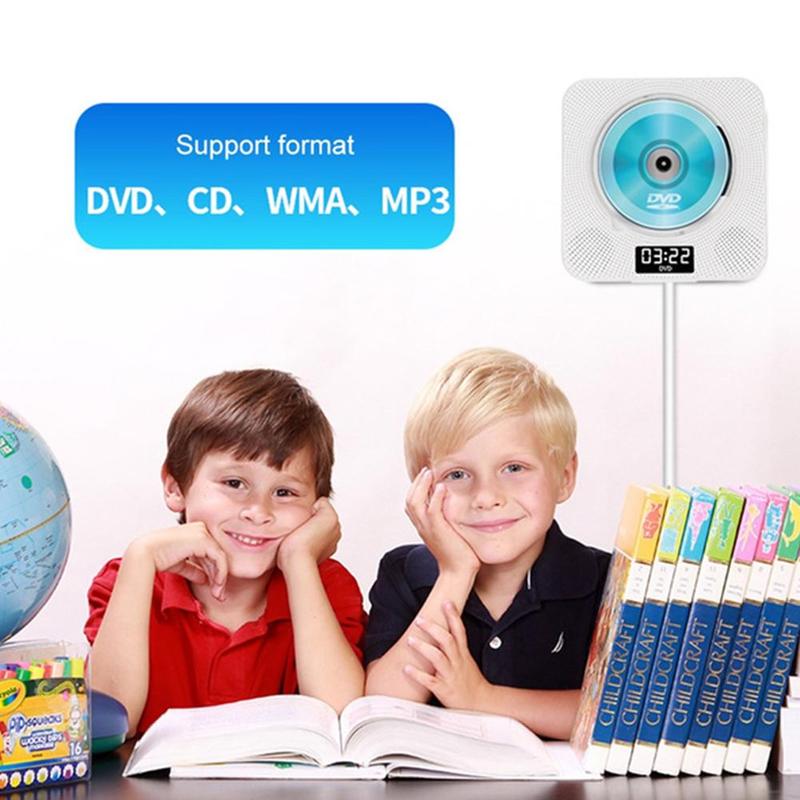 Wall Mounted Bluetooth CD Player With Remote Display Bluetooth Function CD Player Supports Mp3 Wma Vcd Dvd Format English Learn