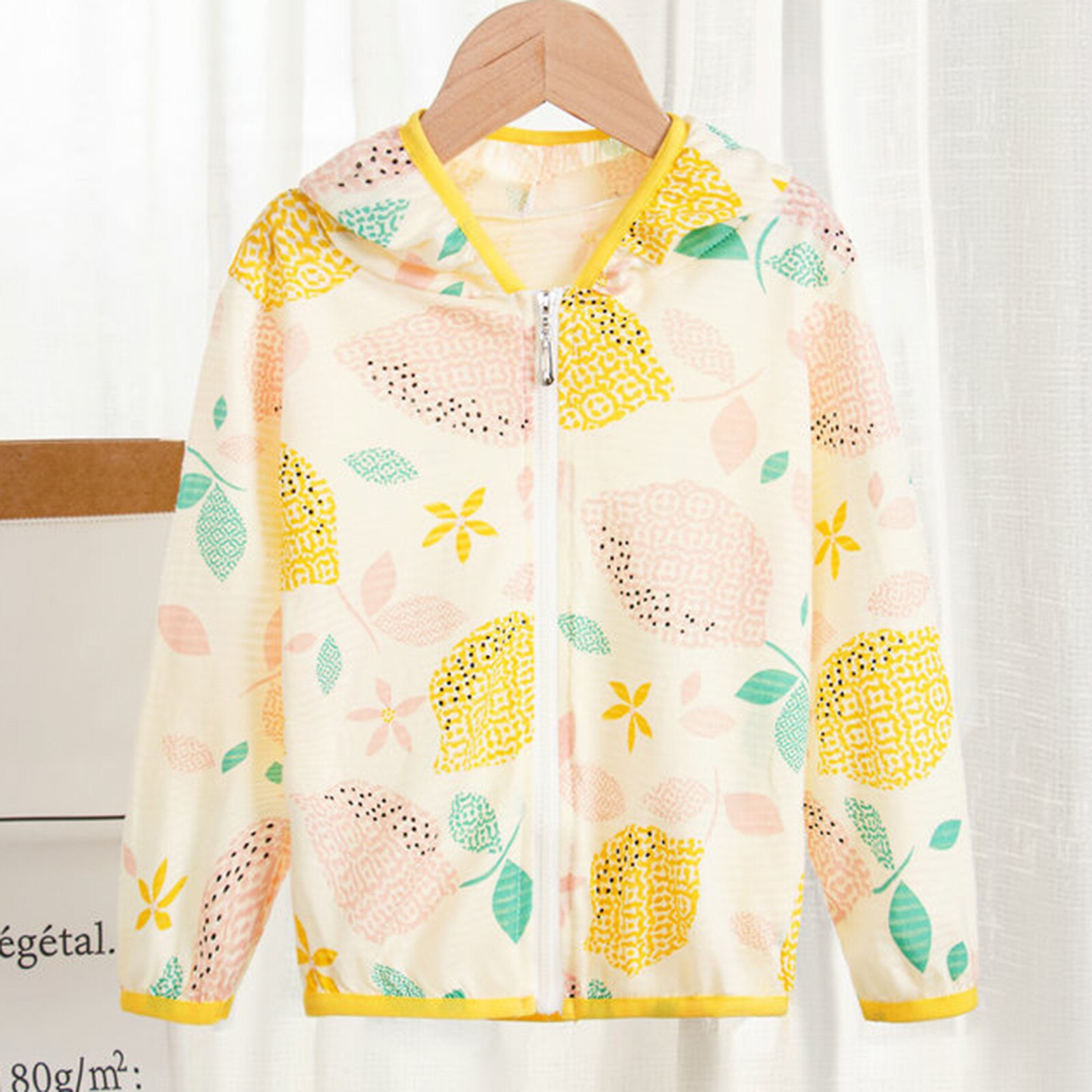 Summer Style Toddler Kids Boys Girls Cartoon Sunscreen Jackets Hooded Outerwear Zipper Coats Vogue Sun Protection Clothing