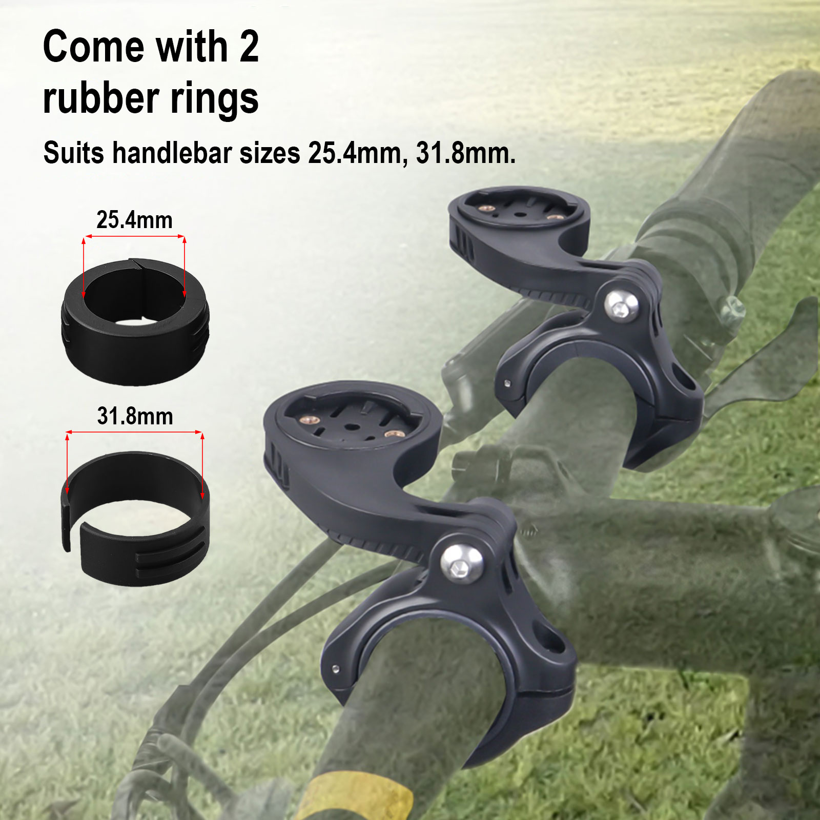 4 Stuks Mountainbike Computer Mount Washer Uitbreiding Beugel Reducer Plastic Ring Voor-Garmin 25.4/31.8Mm fietsonderdelen