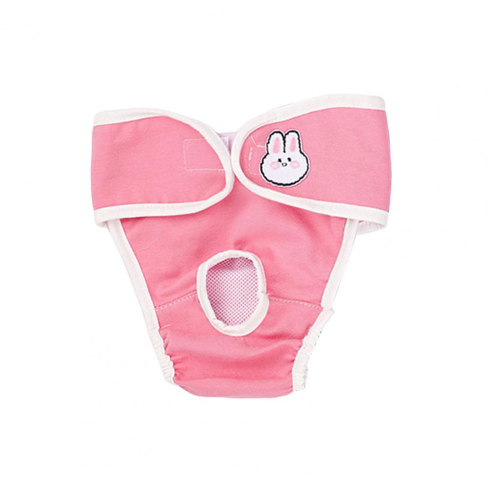 Dog Period Underwear Breathable Pet Menstrual Pants for Small Medium Dogs Female Dog Diapers with Panties for Periods: M / Pink