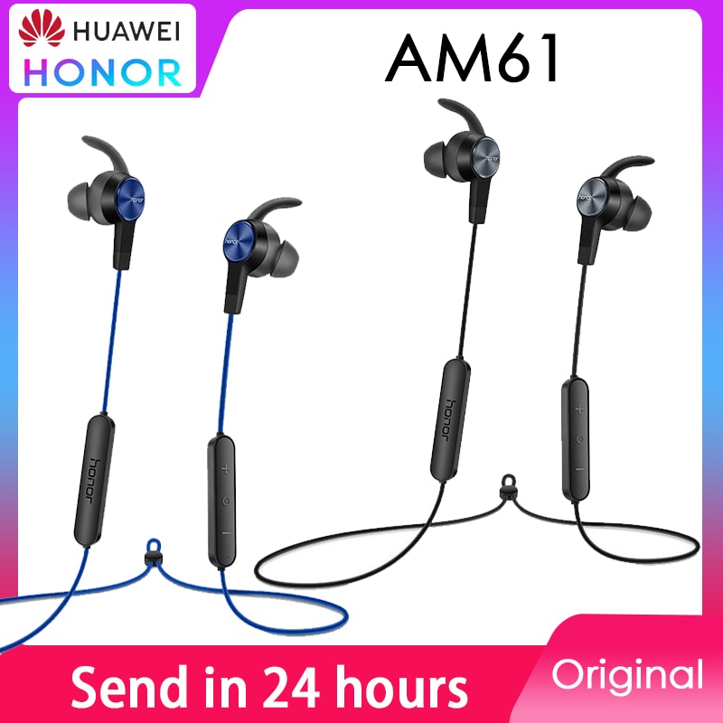 Huawei Honor xSport Auricolare Bluetooth sono61 IPX5 Impermeabile BT4.1 Musica di Controllo del Mic Auricolari Senza Fili per androide IOS D5