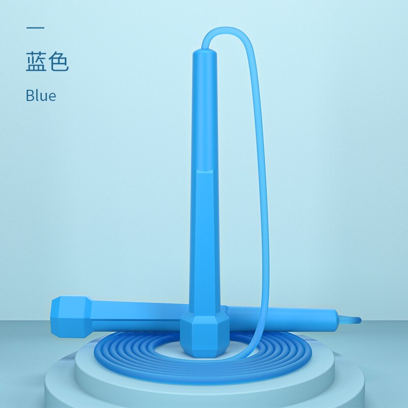 Draadloze Kabel Springtouw Roze Pvc Sport Smart Springtouw Met Teller Workout Pesi Palestra Draagbare Fitnessapparatuur BD50YY: PVC blue
