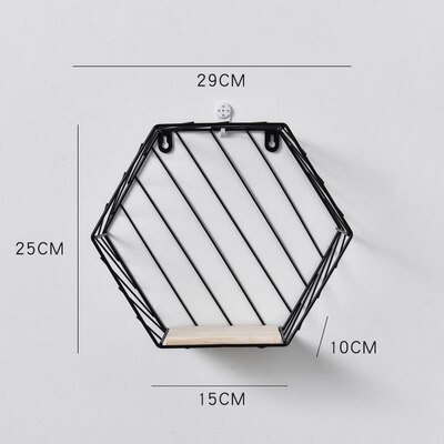 Wooden Gold Storage Racks Hanging Decor Storage Box Flower Pot House Storage Rack Wall Book Figurines Display Crafts Shelves: 1