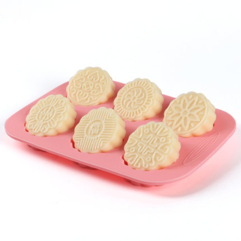 Embossing Lace Fondant Mallen, Multi Cirkel Bloemen Kant Mat Cake Decoratie Tool, Bloemvormige Cupcake Mat Siliconen Mallen (B_11*7,5*0,3 cm