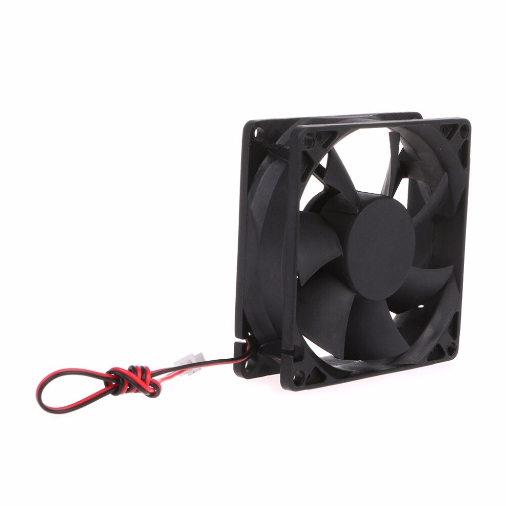 Ventilador enfriador de 12V para PC de 2 pines 80x80x25mm, sistema de CPU, disipador térmico, ventilador de refrigeración sin escobillas 8025