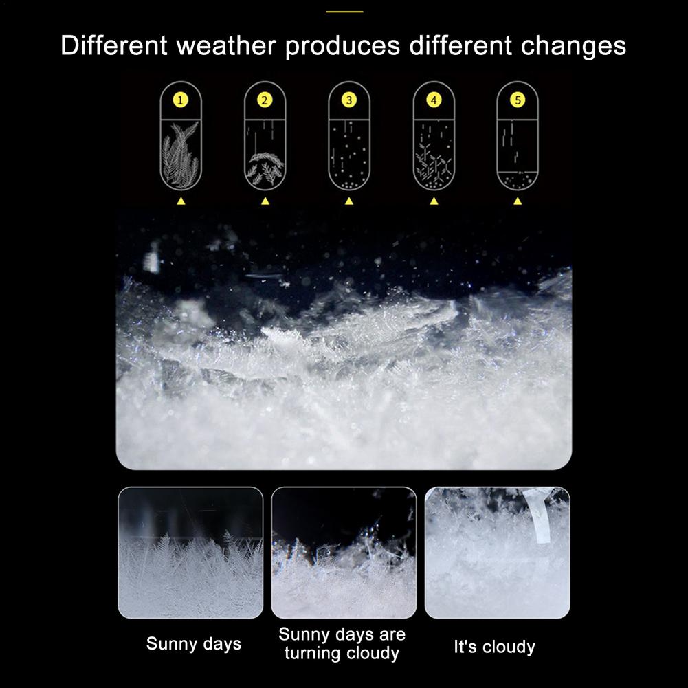 Glass Weather Station Light Up Weather Forecaster Barometer Droplet Storm Glass -Shaped Storm Glass Bottle For Home