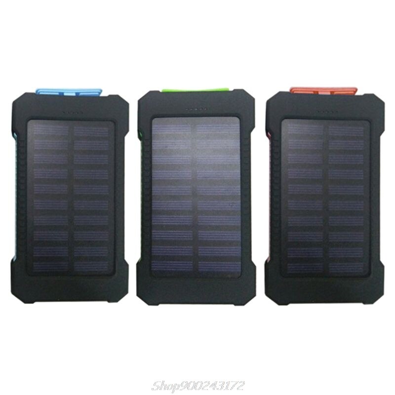 Led portas usb duplas painel solar power bank caso conciso e vogue estilo carregador caixa kits diy para samsung 18 #820