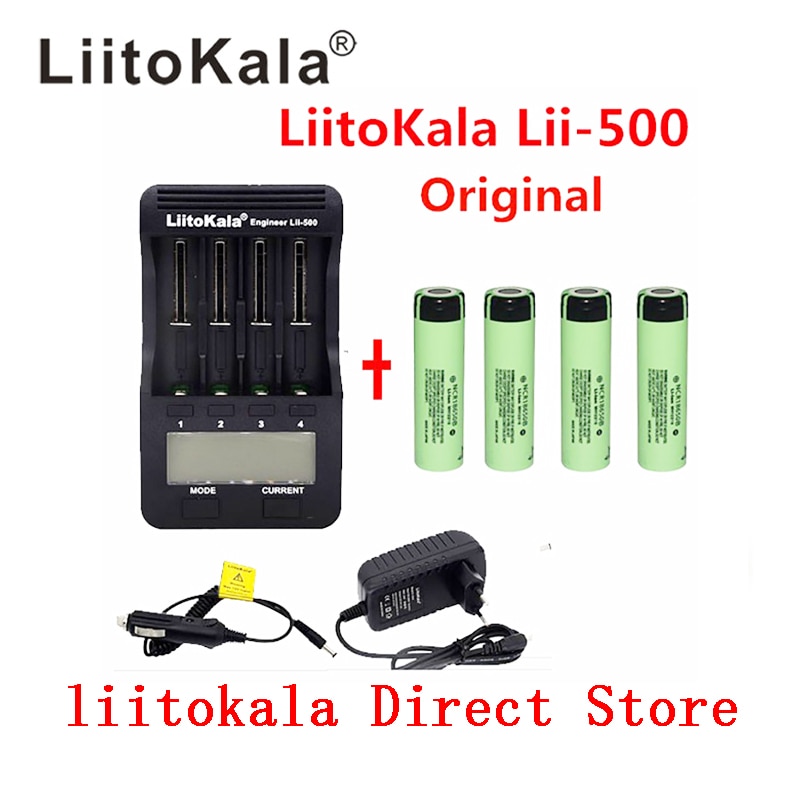 LiitoKala lii-500 LCD 3,7 V 18650 21700 charger 3,7 V 18650 3400mAh INR18650 34B li-ion Batterij