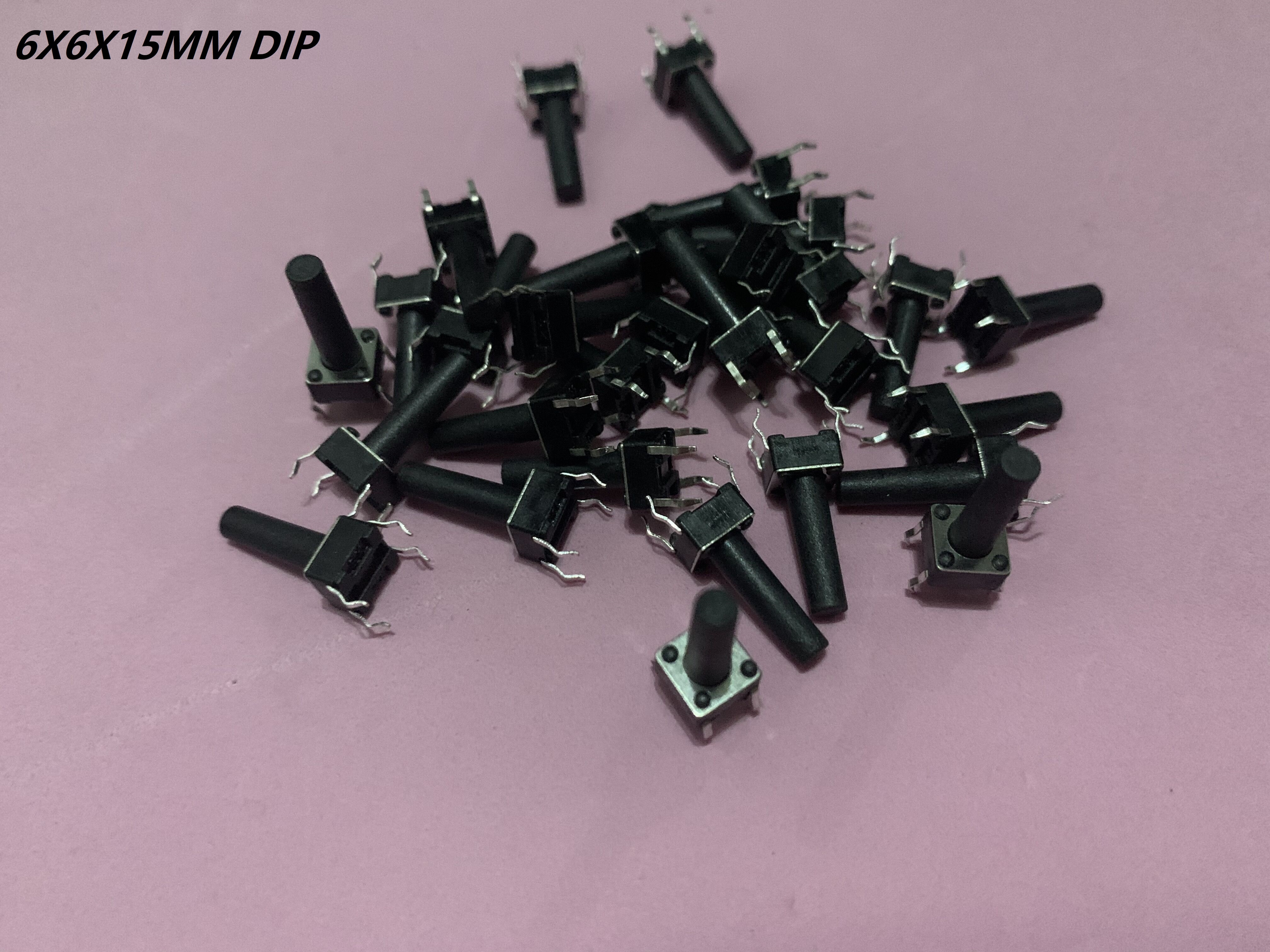 50PCS 6X6X5/4.3/5.5/6/7/8/9/10/13MM Tact Switch Push Button Switch 12V Copper 4PIN DIP Micro Switch For TV/Toys/home use Button