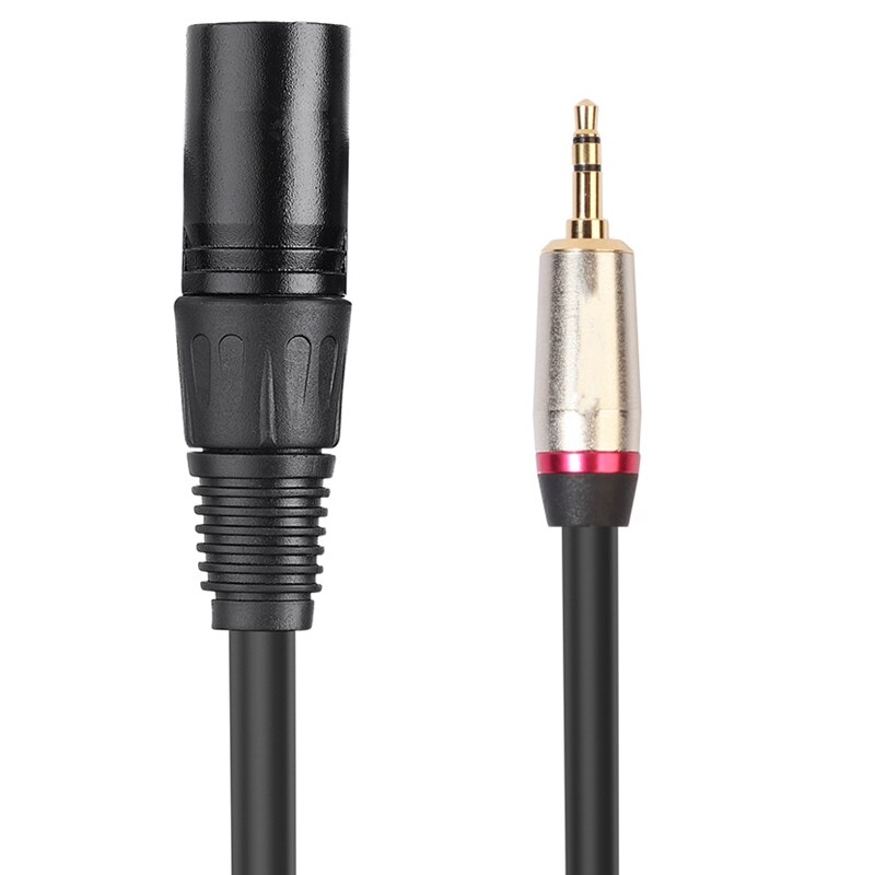 0.3M Xlr 3Pin Male To 3.5Mm Trs Male Stereo Plug Shielded Microphone Mic Connector Adapter