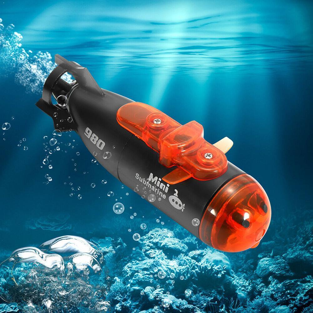 1Pc Rc Submarine Speedboot Afstandsbediening Mini Water Kinderen Simulatie Speelgoed Speelgoed Model Pig Drone Boot S0G5
