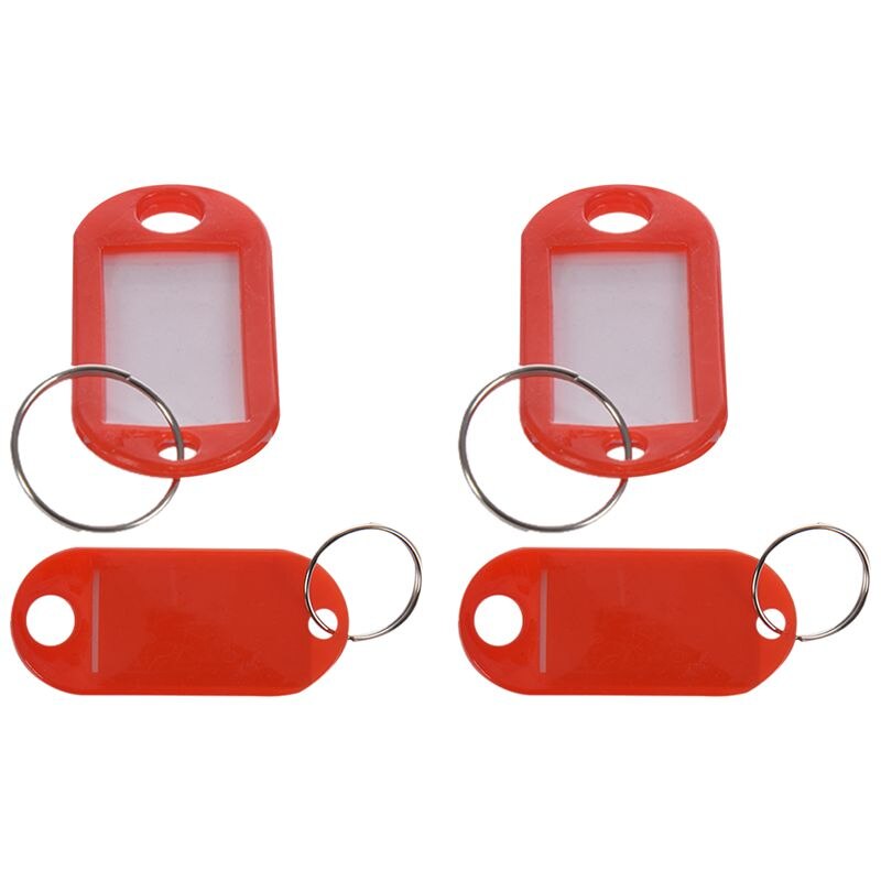 Sleutelhanger Tags -(100 Stuks Rood)