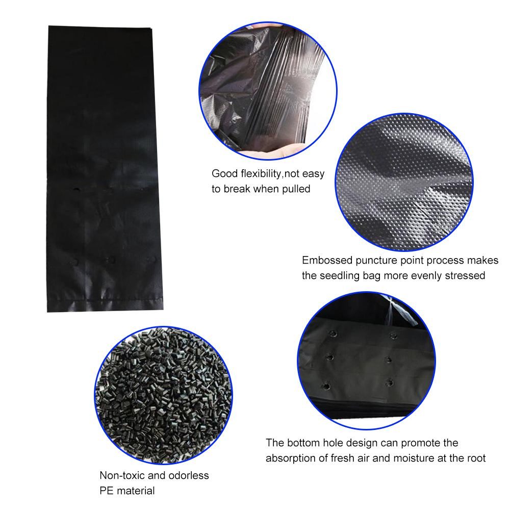 10Pc Plant Grow Bags Seedling Pots Garden Planting Bag Outdoor Fruits Vegetables Flowers Nursery Bags