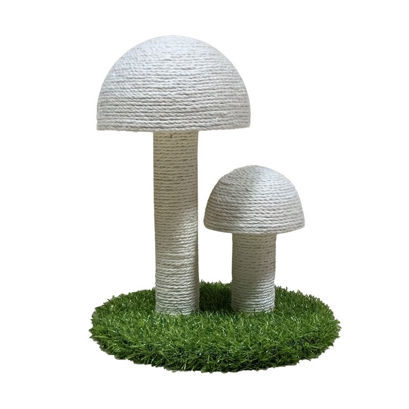 Chat escalade cadre lin naturel Tongtian colonne champignon gratter colonne Simulation pelouse résistant à l'usure jouet pour animaux de compagnie: 5