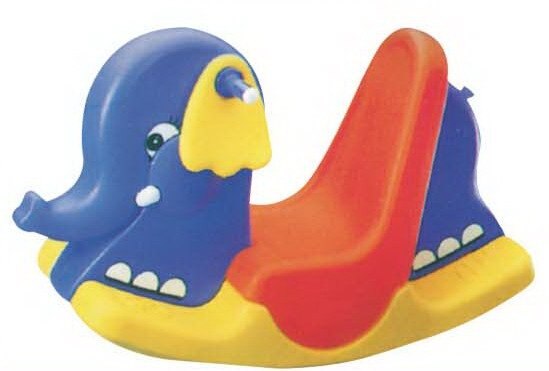 Três-cor animais shake, rock plastic, animal de balanço, o piloto crianças