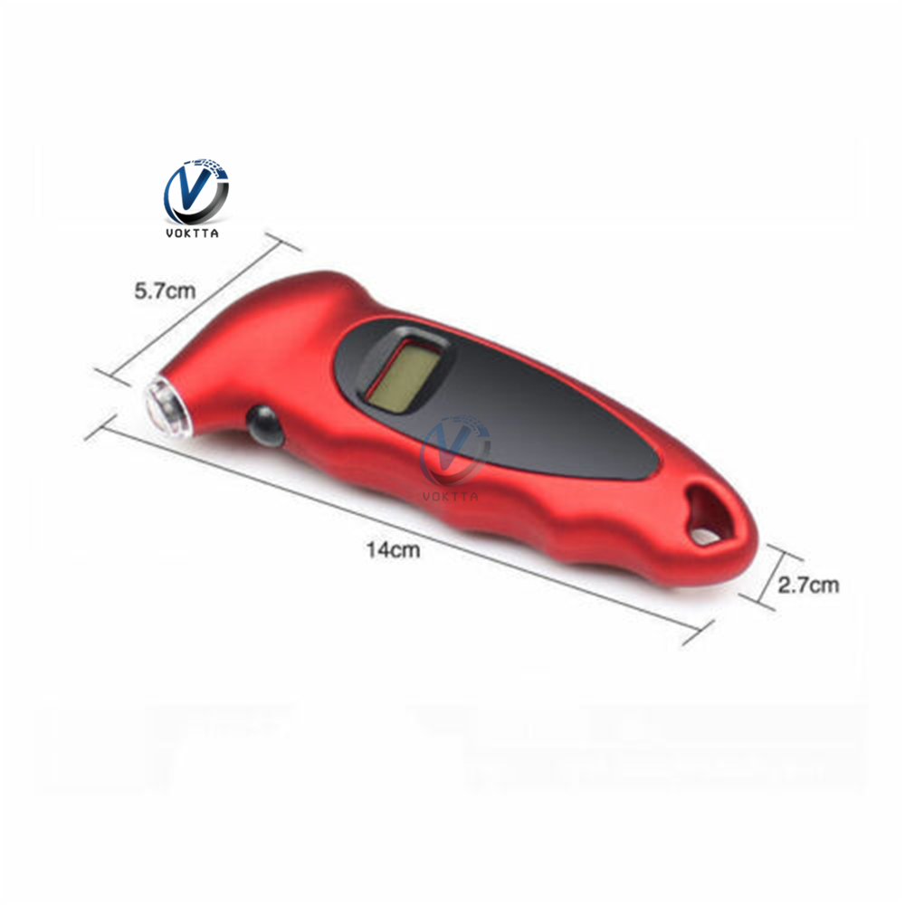 Digital neumático de coche medidor de manómetro de aire probador de barómetros Manómetro Digital LCD pantalla de la motocicleta del coche de la herramientas TH805/HT207