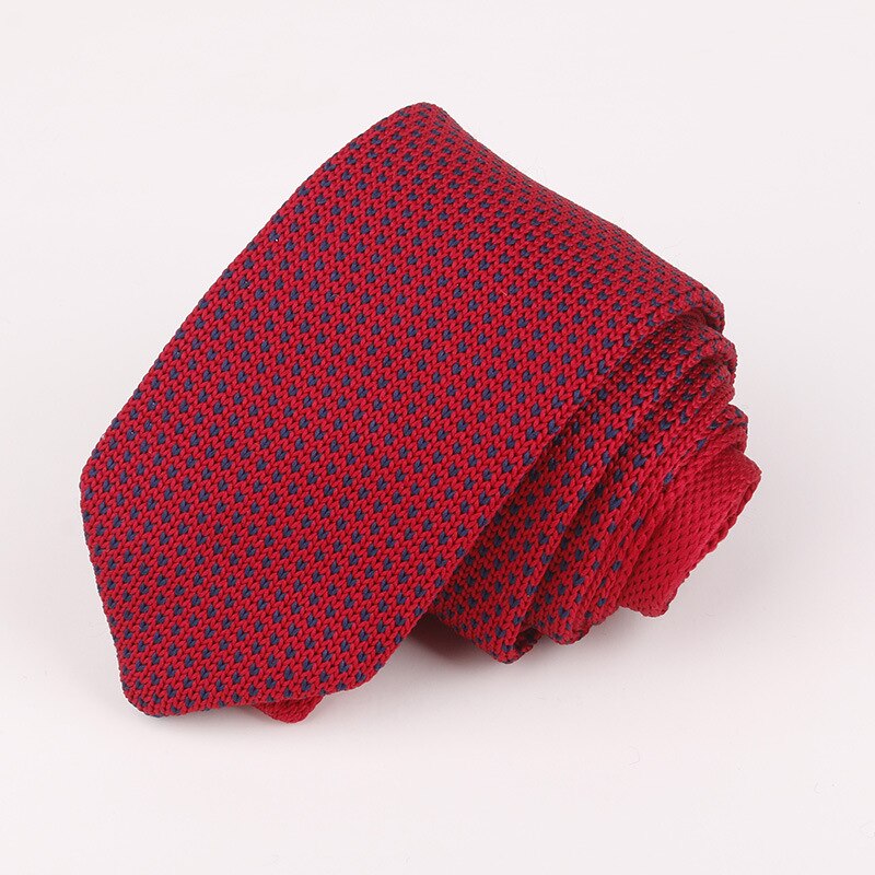 Multi-Gekleurde Mens Ties Lange Gebreide Ties Rood Blauw Grijs Stip Gentlemen Zakelijke Vintrage Stropdas das: 15