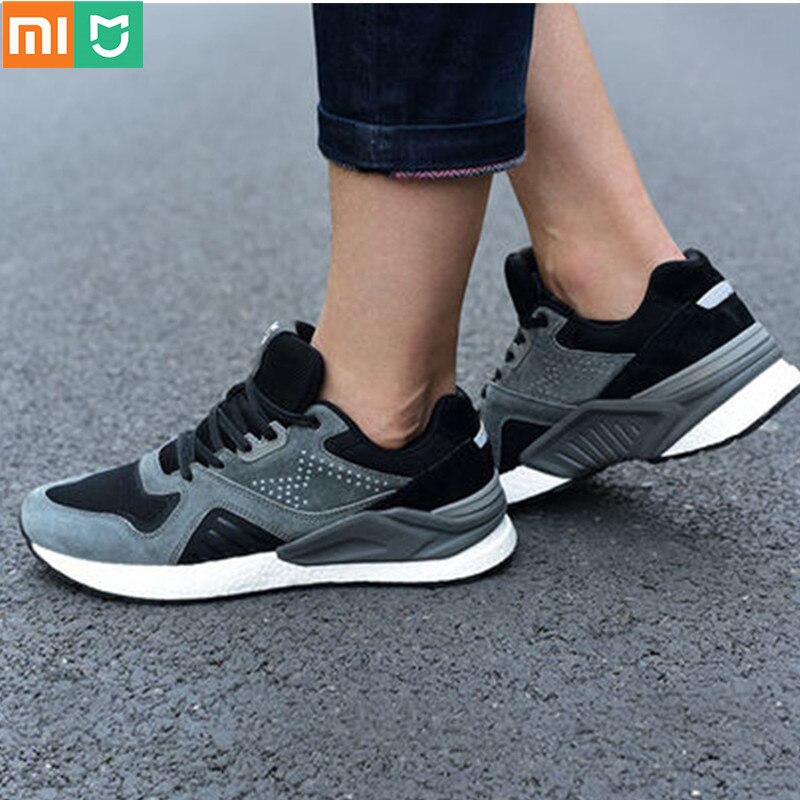 Arrivo Xiaomi Mijia scarpe da ginnastica retrò da corsa Sport in vera pelle resistente traspirante per lo Sport all'aperto