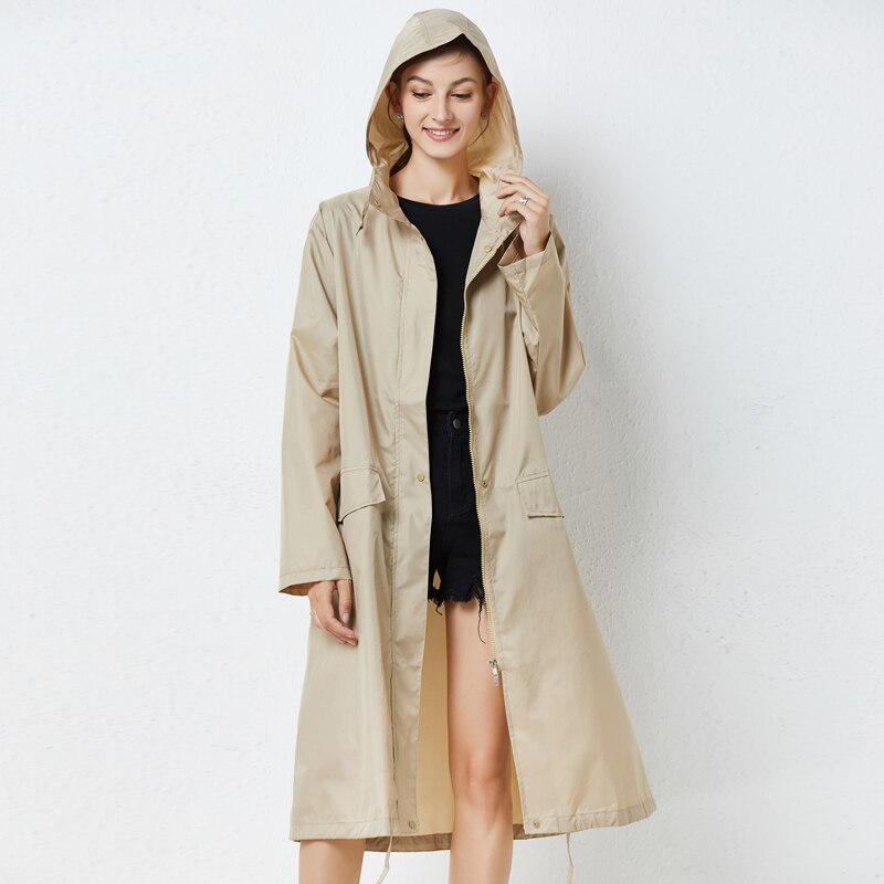 Japanese And Korean Raincoat Female Adult One Piece Poncho Long Men Waterproof Windbreaker Light Outdoor Hiking Jack