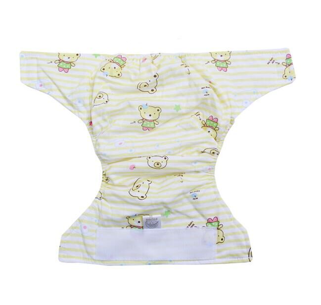 Baby tyg blöjor 100%  andas bomull tecknad baby varje blöja tvättbar förhindra sidoläckage av blöjan  #48