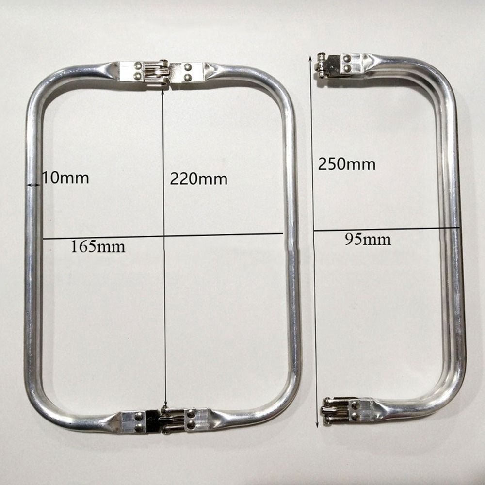 Vintage naaigerei handtas accessoires zilver DIY tas onderdelen tas sluiting clutch metalen portemonnee frame portemonnee sluiting kus sluiting