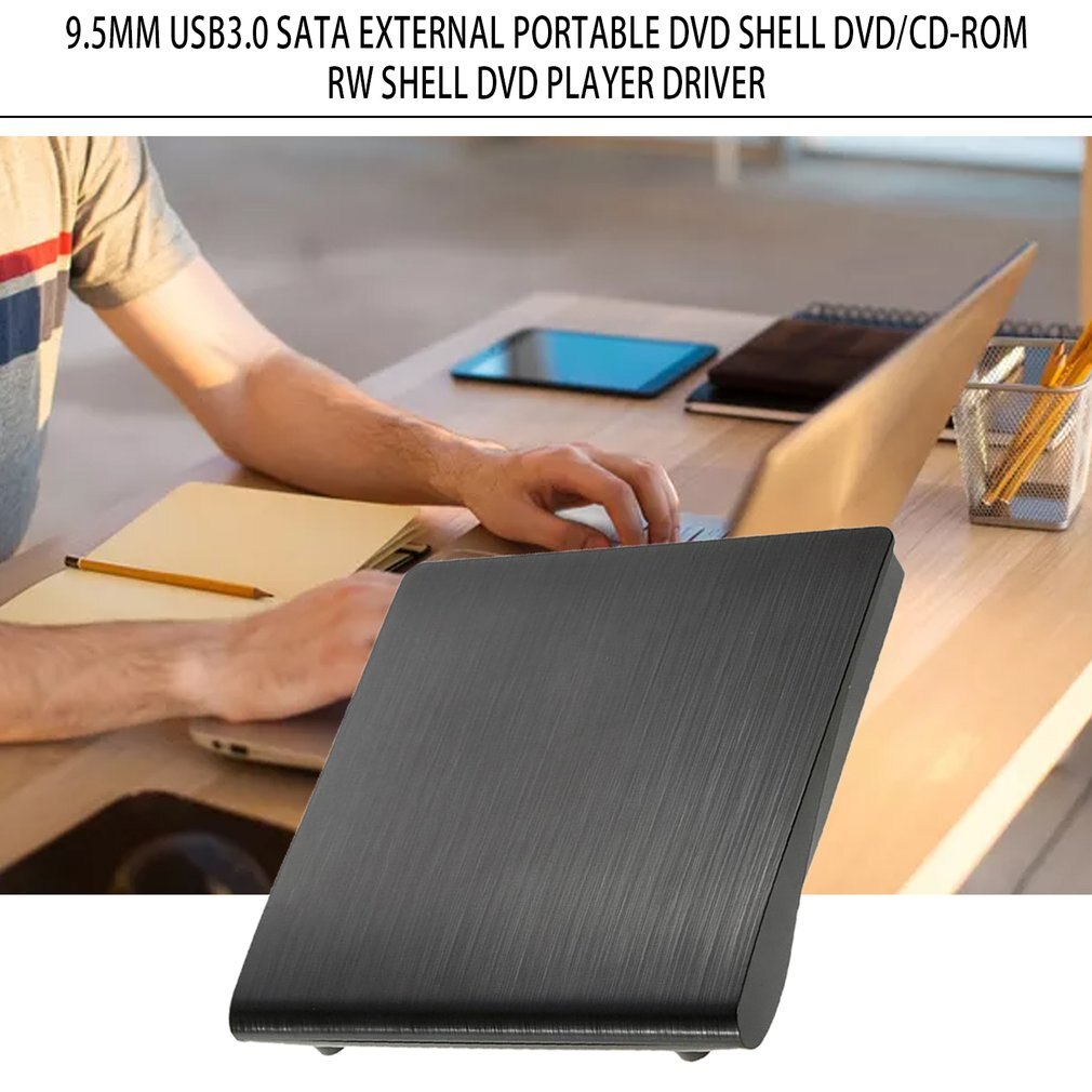 9.5mm USB 3.0 SATA Optical Drive Case Kit External Mobile Enclosure DVD/CD-ROM Case For Laptop Without Optical Drive