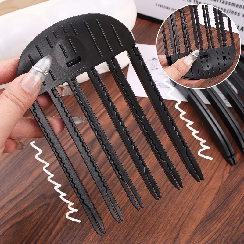 1/2 Stuks Eenvoudige Pluizige Haarwortels Clips Geen Warmte Hoge Vertex Haar Krultang Styling Pluizigheid Vrouwen Mannen volume Wind Beeldhouwen Kam
