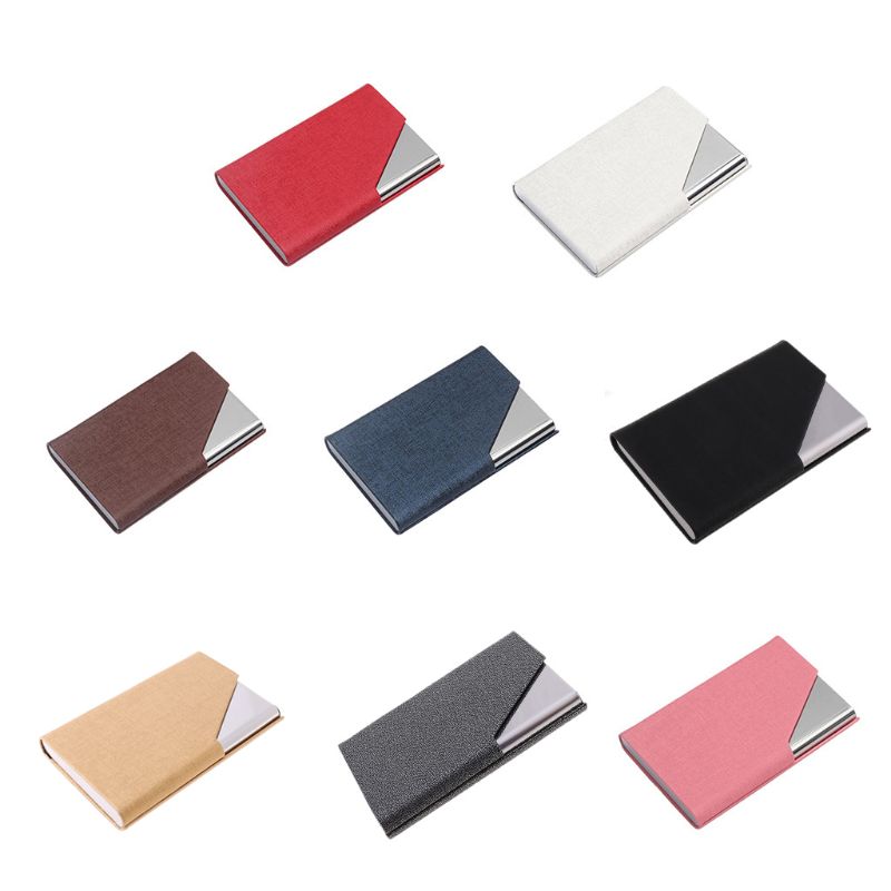 Estuche de metal para tarjetas de visita, portable para tarjetas de visita. XXUC