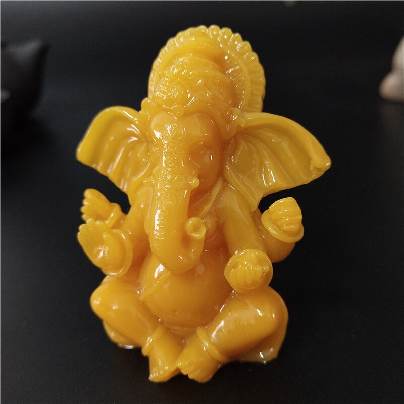 Lord ganesha statue buddha elefant gud skulptur ganesh figurer menneskeskabte jade sten håndværk hjem haven blomsterpotte dekoration