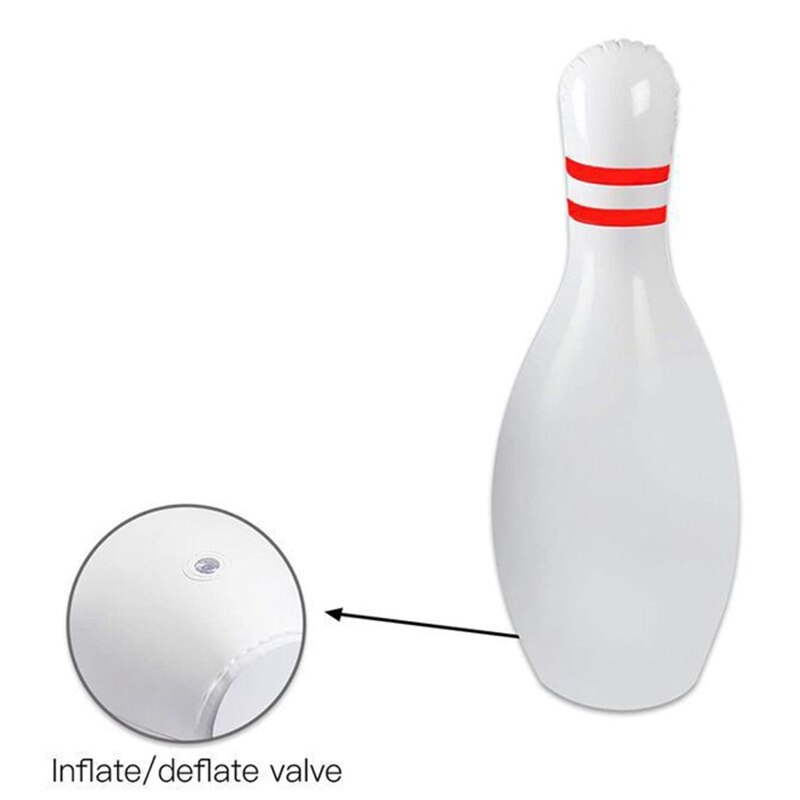 Novelty Place Giant Inflatable Bowling Set for Kids Outdoor Lawn Yard Game Ball