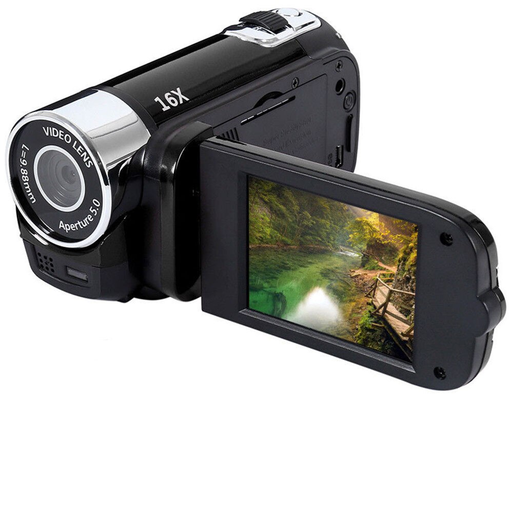 2.7-calowy TFT-LCD 24MP 16X Powiększenie 1080P aparat cyfrowy anty-potrząsnąć: czarny / 32GB Card