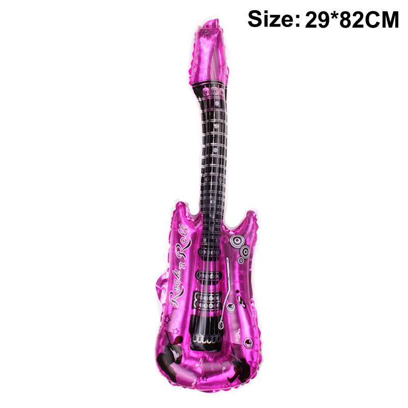 Musikaali juhlailmapallo disko 4d pallo nuotti kitara ilmapallo musiikkiteema syntymäpäiväsuihku valmistuminen rock syntymäpäiväkoristeet 80s/90s: Syvä safiiri