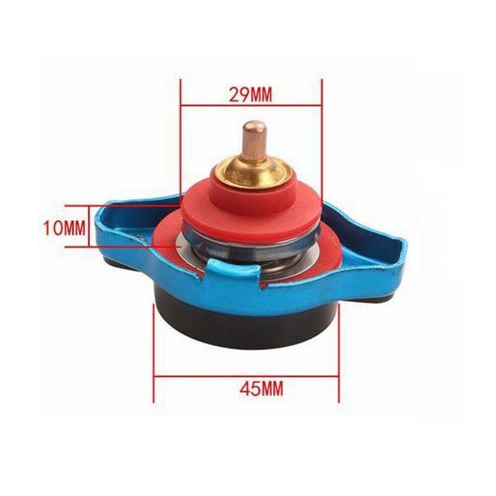 Auto Motorfiets Radiator Cap Temperatuur Meter Thermostatische Gauge Water Tank Cover Verbeteren Radiator Pressure Cooling Prestaties